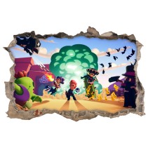 Vinilos adhesivos agujero videojuego brawl stars 3d